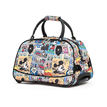 Disney Wheel Rolling Bag Travel Hand Carry Luggage Comic