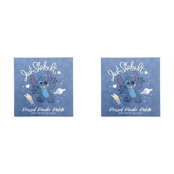 2PK Disney Stitch Pressed Eyeshadow Powder Palette Kids Beauty Makeup