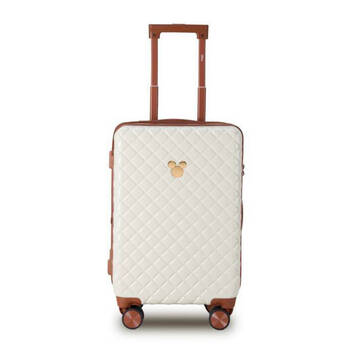 Disney Mickey 54cm Suitcase Luggage Trolley Case - Ivory/Tan
