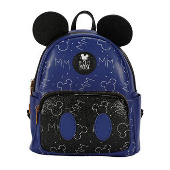 Disney Mickey PU Backpack Kids/Children Rucksack Bag - Blue/Black