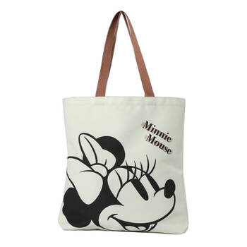 Disney Minnie Mouse Canvas Shopper Handbag 35x40cm - White