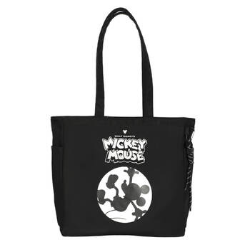 Disney Mickey Mouse Tote Travel Handbag 32x32cm - Black