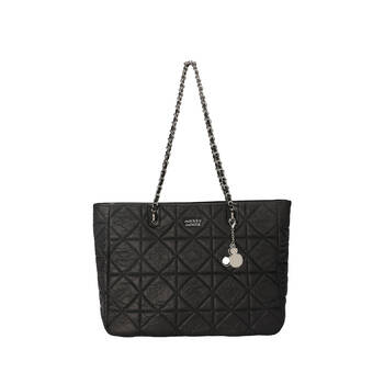 Disney Mickey Large Quilted Tote Handbag 35x27cm - Black