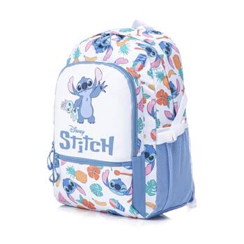 Stitch Disney Teen Backpack Kids School Bag W/ Side Mesh Pockets 44cm Blue