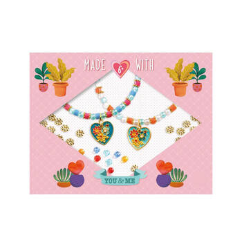 Djeco You & Me Heart Threading Beads Set Jewellery DIY Kit 6y+