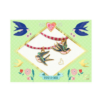 Djeco You & Me Birds Ribbon Set Jewellery DIY Kit 6y+
