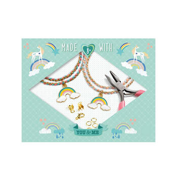 Djeco You & Me Rainbow Kumihimo Beads Set Jewellery DIY Kit 8y+