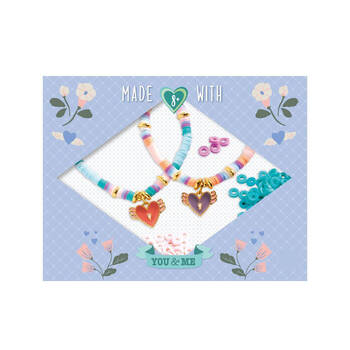 Djeco You & Me Heishi Hearts Beads Set Jewellery DIY Kit 8y+