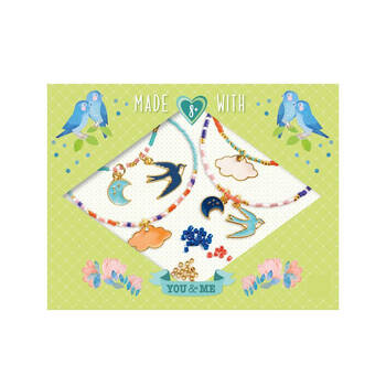 Djeco You & Me Multi Wrap Sky Beads Set Jewellery DIY Kit 8y+