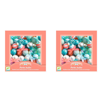 2PK Djeco Silver Bubble Beads 15x15cm Craft Kit Kids/Children 4y+
