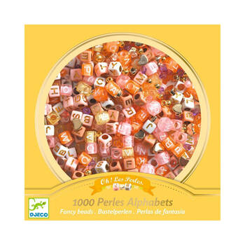 Djeco Gold Alphabet Beads 15x15cm Craft Kit Kids 6y+