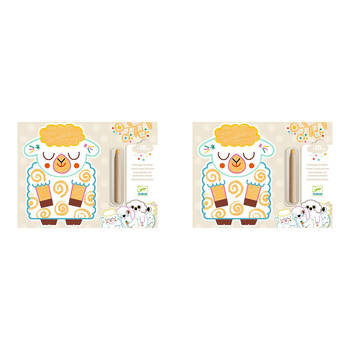 2PK Djeco Domestic Animals Colour Reveal Set Kids/Children 18m+