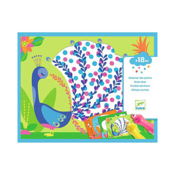 Djeco Its All About the Dots Painting Set 21x28cm Kids/Children 18m+