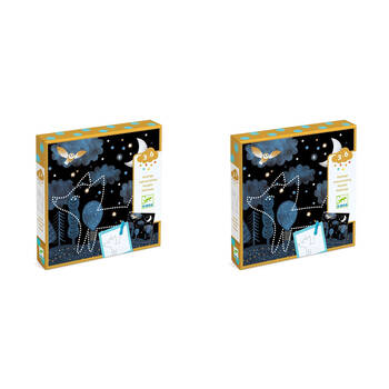 2PK Djeco Image Reveal Piercing Set 20x20cm Kids/Children 3y+