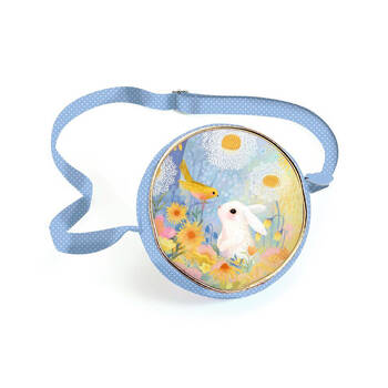 Djeco 18cm White Rabbit Handbag Cotton/Poly Travel Pouch 4y+