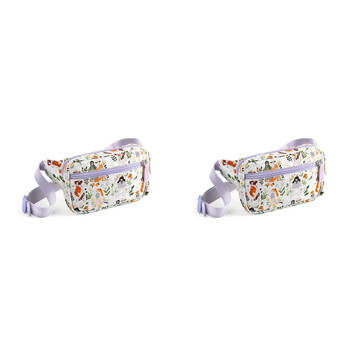 2PK Djeco 18x13cm Young Girls Crossbody Belt Bag Kids Bumbag 6y+