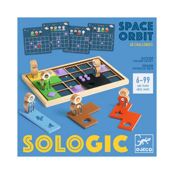 Djeco Space Orbit Sologic w/ 60 Challenges Board Game Set 6y+