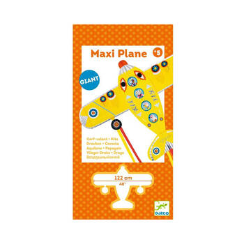 Djeco Maxi Plane Shape Flying Giant Kite Toy Kids/Children 5y+