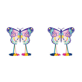 2PK Djeco Maxi Colorful Butterfly Giant Flying Kite Toy Kids/Children 5y+