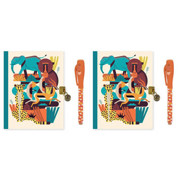 2PK Djeco Owen Secret Notebook with Magic Pen Stationery 5y+