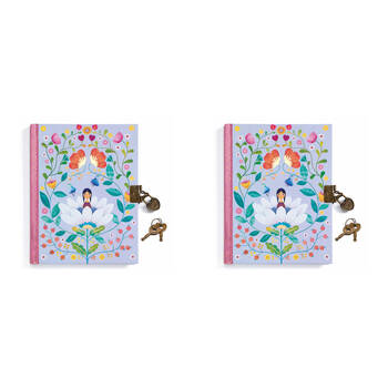 2PK Djeco Marie Secret Notebook 16x20cm Kids/Children 5y+