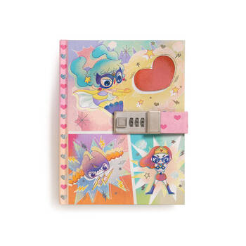 Djeco Lam Notebook w/ Combination Code Lock 15x20cm Kids 8y+
