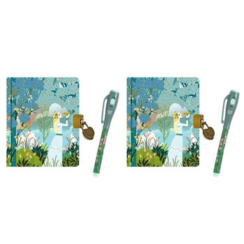 2PK Djeco Charlotte Little Secret Notebook w/ Magic Pen Stationery 8y+