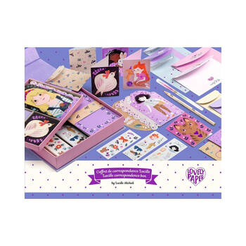 Djeco Lucille Correspondence Box Writing Stationery Set Kids 5y+