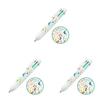 3PK Djeco Tinou Rainbow Multi-Coloured Pen Kids/Children 3y+