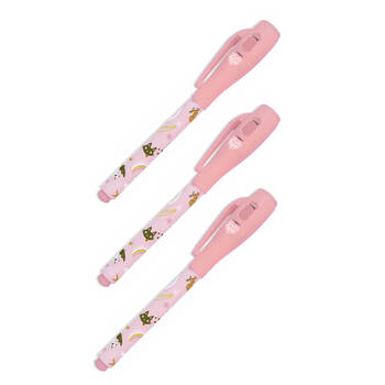 3PK Djeco Lucille Magic Pen w/ Invisible Ink Stationery 3y+