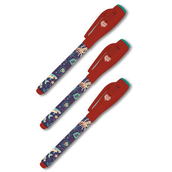 3PK Djeco Steve Magic Pen w/ Invisible Ink Stationery 3y+