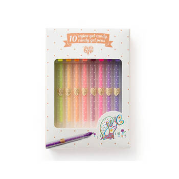 10pc Djeco Coloured Candy Gel Pens Kids/Children 5y+