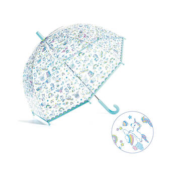Djeco Unicorn Child Manual Dome Umbrella PVC 67.5cm 3y+