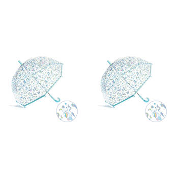 2PK Djeco Unicorn Child Manual Dome Umbrella PVC 67.5cm 3y+