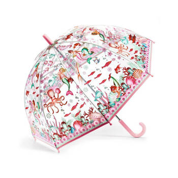 Djeco Mermaid PVC Child Manual Dome Umbrella 70cm 3y+