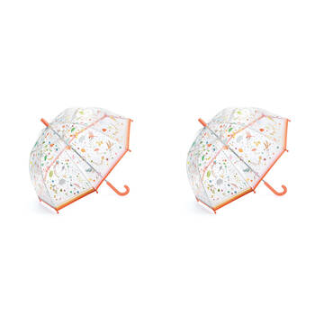 2PK Djeco Small Lightness Child Manual Dome Umbrella PVC 67.5cm 3y+