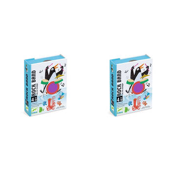 82pc Djeco Rock Band Tactical Card Game Set Kids 4y+