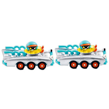 2PK Djeco Roller Coaster Crazy Motors Kids Miniature Toy Car 3y+/7x4x4cm Silver