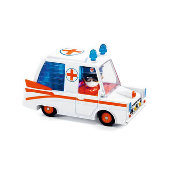 Djeco Hurry Ambulance Crazy Motors Kids Play Toy 3y+