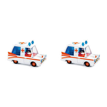2PK Djeco Hurry Ambulance Crazy Motors Kids Play Toy 3y+