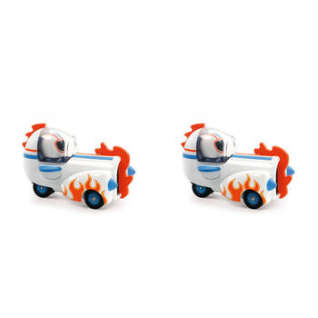 2PK Djeco Astro Rocket Crazy Motors 4x7cm Kids Play Toy 3y+