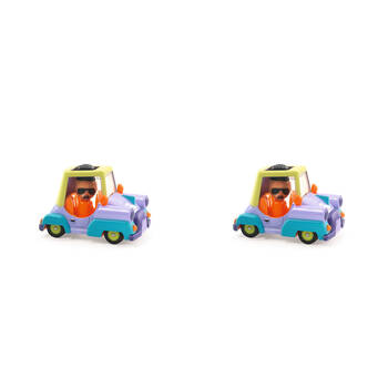 2PK Djeco Funky Bolide Crazy Motors 4x6cm Kids Play Toy 3y+