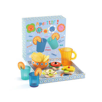 20pc Djeco Aperitif Mia & Leo Entrée Kids Pretend Play Toy Set 3y+