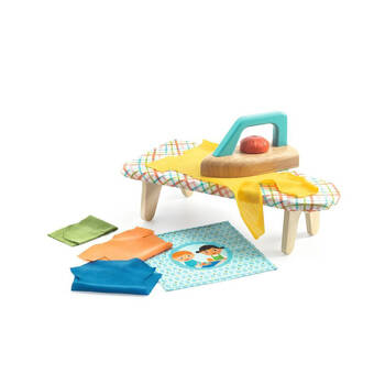 8pc Djeco Ironing Board w/ Clothes Kids Pretend Play Toy Set 3y+