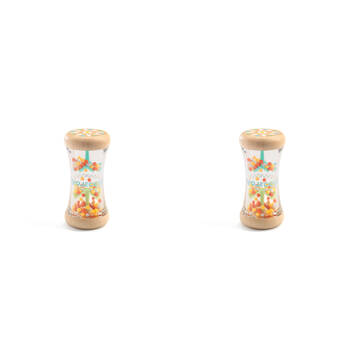 2PK Djeco Babyplui Shaker Rattle Kids Toy 9.5cm Assorted 3m+