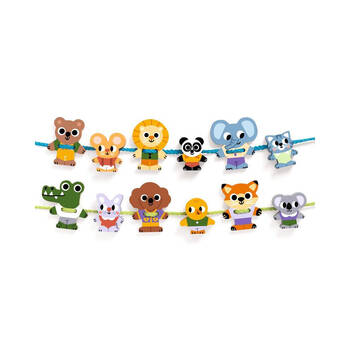 Djeco FilaFriends Wooden Lacing Set Kids/Children Toy 2y+