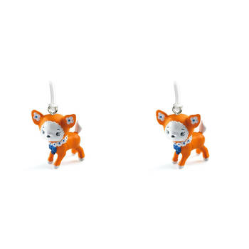 2PK Djeco Indie Tinyly Bag Tag 3cm Hanging Pendant 4y+