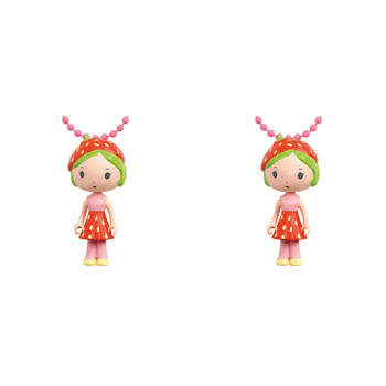 2PK Djeco Berry Tinyly Necklace Kids Plastic 13cm Fashion Jewellery 4y+