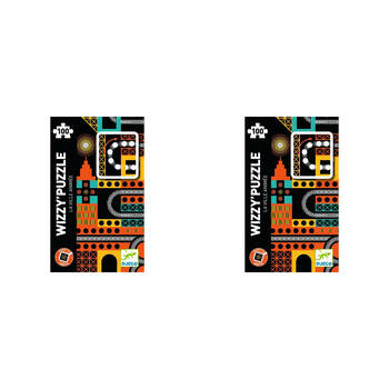 200pc Djeco The Lively City Kinoptik Wizzy Puzzle Kids Game 34x48cm 7y+