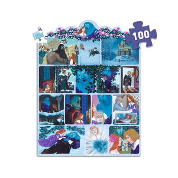 100pc Djeco Beauty and the Beast Story Puzzle Kids Game 33x45cm 5y+